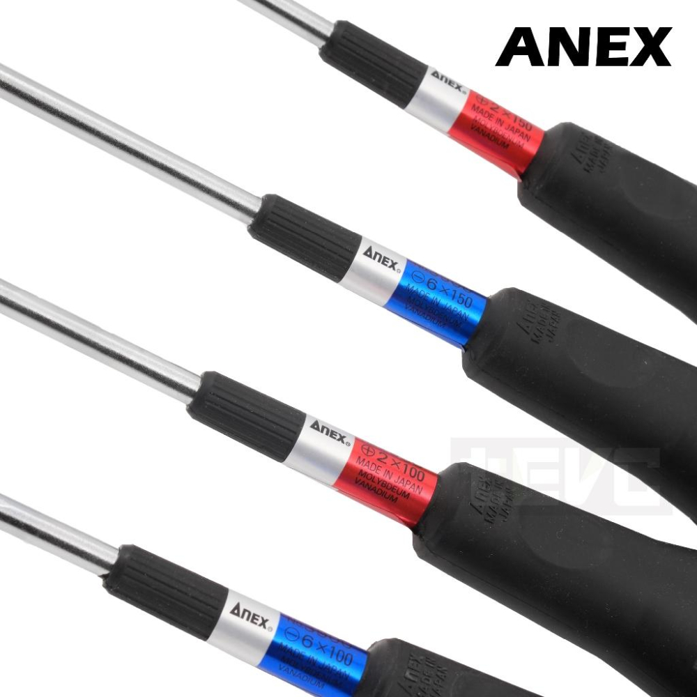 《tevc》特價! ANEX 安耐適  3900 3915 強力 橡膠 防滑 螺絲起子 十字 一字 日本製 最佳入門款-細節圖2