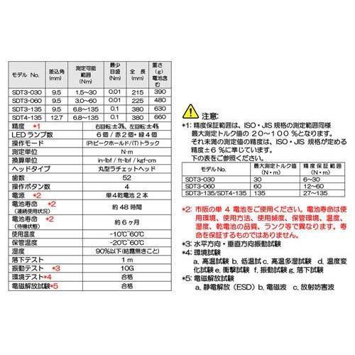 《tevc》日本 SK11 藤原 三分 3/8＂ 電子式扭力扳手 數位 扭力扳手SDT3-060 3~60Nm-細節圖9