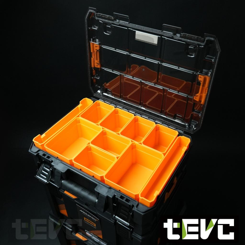 《tevc》DEWALT 得偉 麥拉倫 限量款 工具箱 變形金剛 工具箱 防水型 工具車 三件組 收納盒 收納箱 含稅-細節圖2