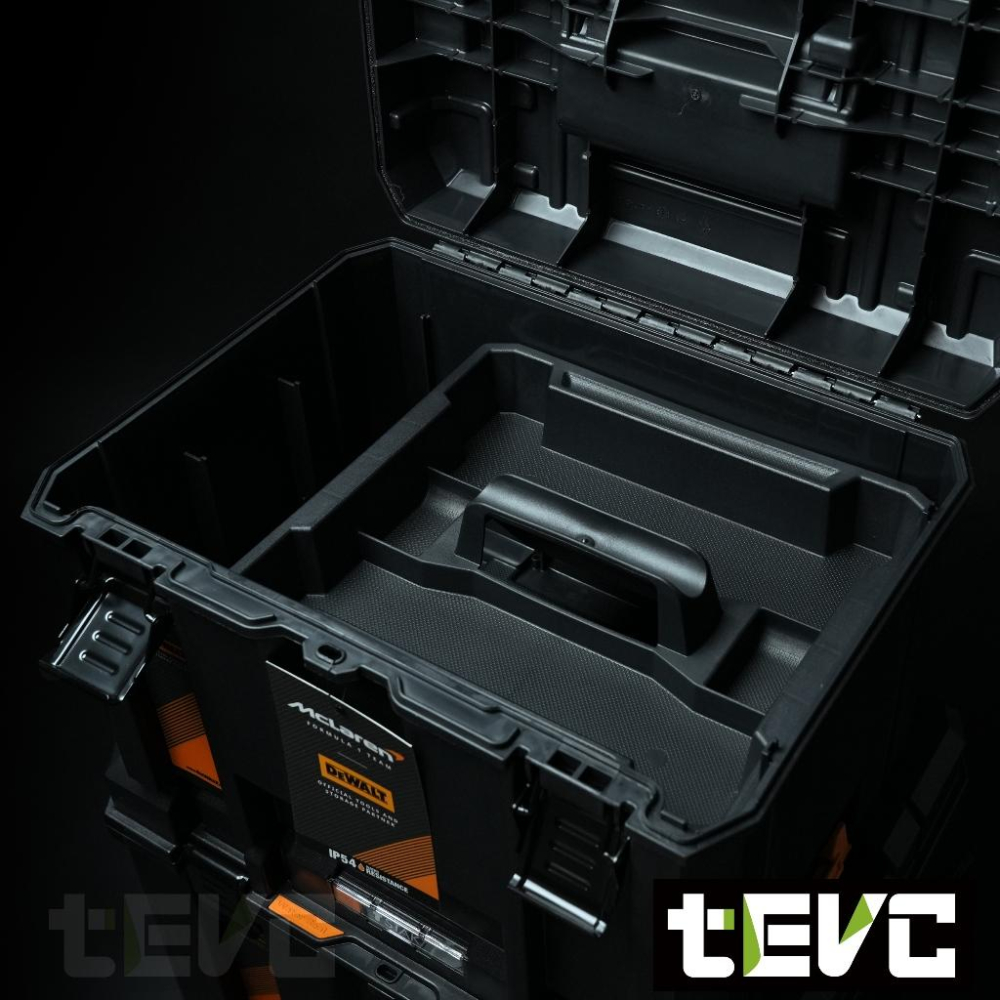 《tevc》DEWALT 得偉 麥拉倫 限量款 工具箱 變形金剛 工具箱 防水型 工具車 三件組 收納盒 收納箱 含稅-細節圖3