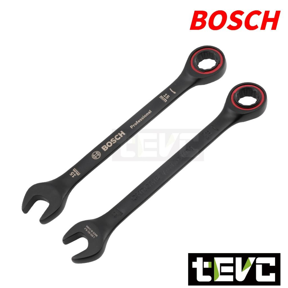 《tevc》Bosch Professional tool 專業工具 無齒 棘輪 梅花開口扳手 10件套組-含收納袋-細節圖8