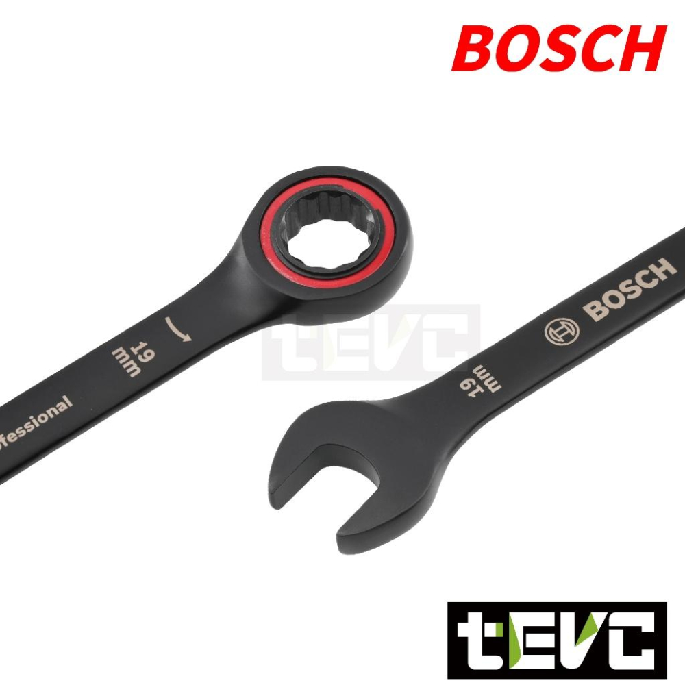 《tevc》Bosch Professional tool 專業工具 無齒 棘輪 梅花開口扳手 10件套組-含收納袋-細節圖9