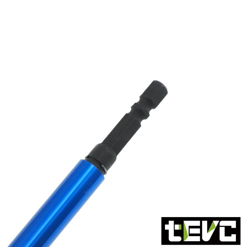 《🏆️tevc工程師工具》台灣製 超長 可握式 起子頭接桿 加長桿 六角柄 起子頭 六角柄接桿 起子延長桿 無磁 雙溝-細節圖6