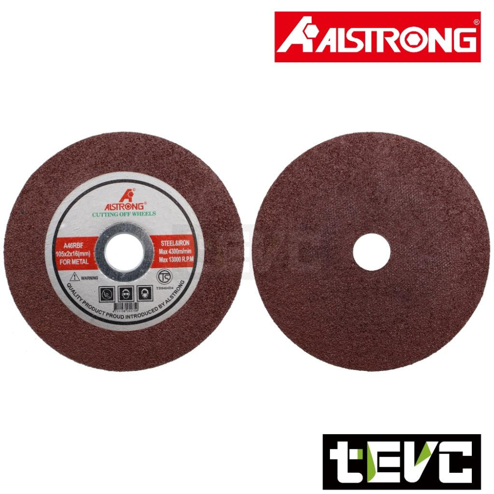 《tevc》ALSTRONG 雙網 切斷砂輪片 安全認證 台灣製 4吋 4寸 含稅 發票 2.0厚 砂輪切片 切割片-細節圖3