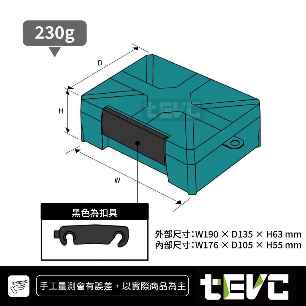 《tevc》ANEX 安耐適 日本製 耐衝擊收納盒-地球藍 ATC-L1-細節圖2