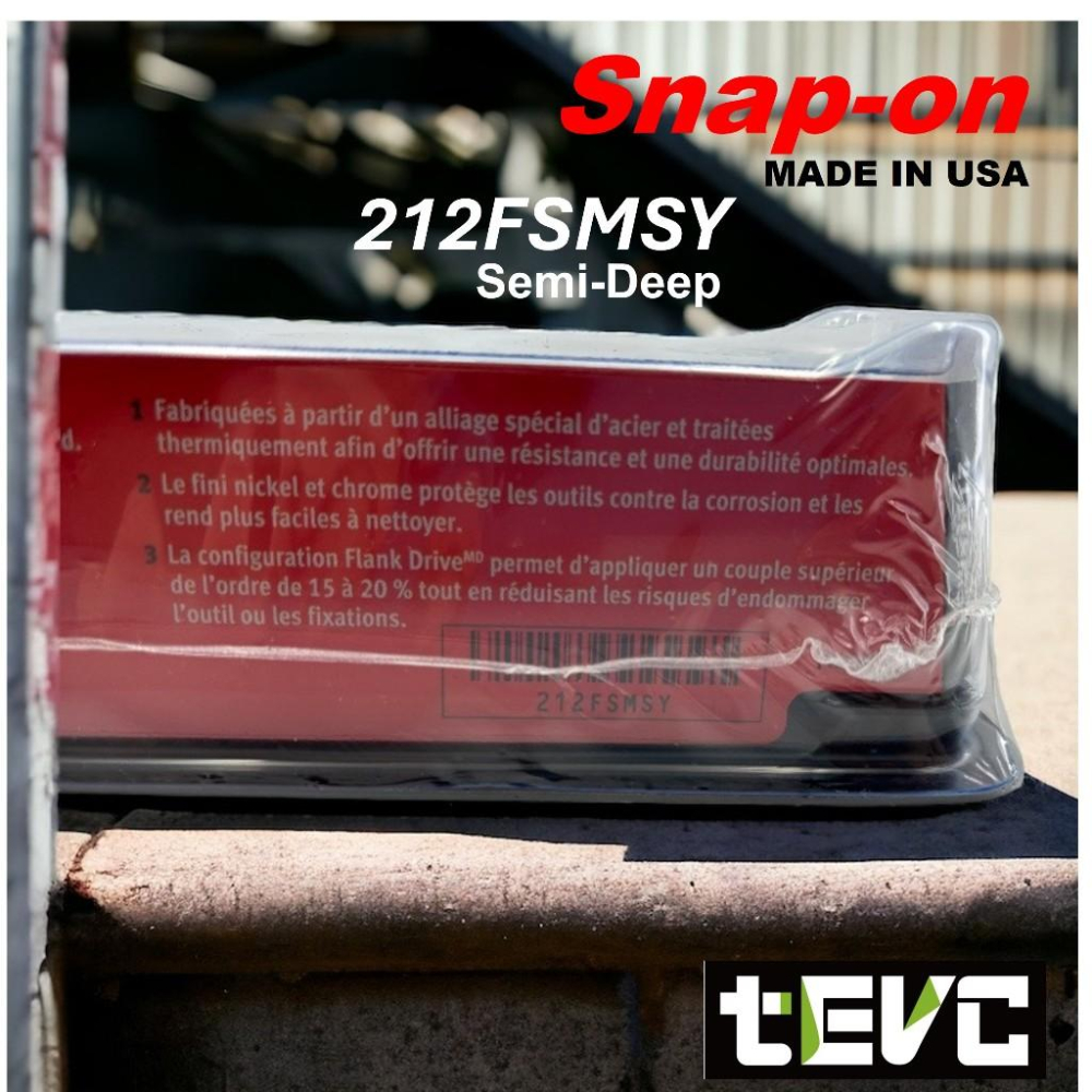 《tevc》美國 Snap-on 3分 六角 長套筒 212FSMSY 8-19mm Semi-Deep 12件組-細節圖5