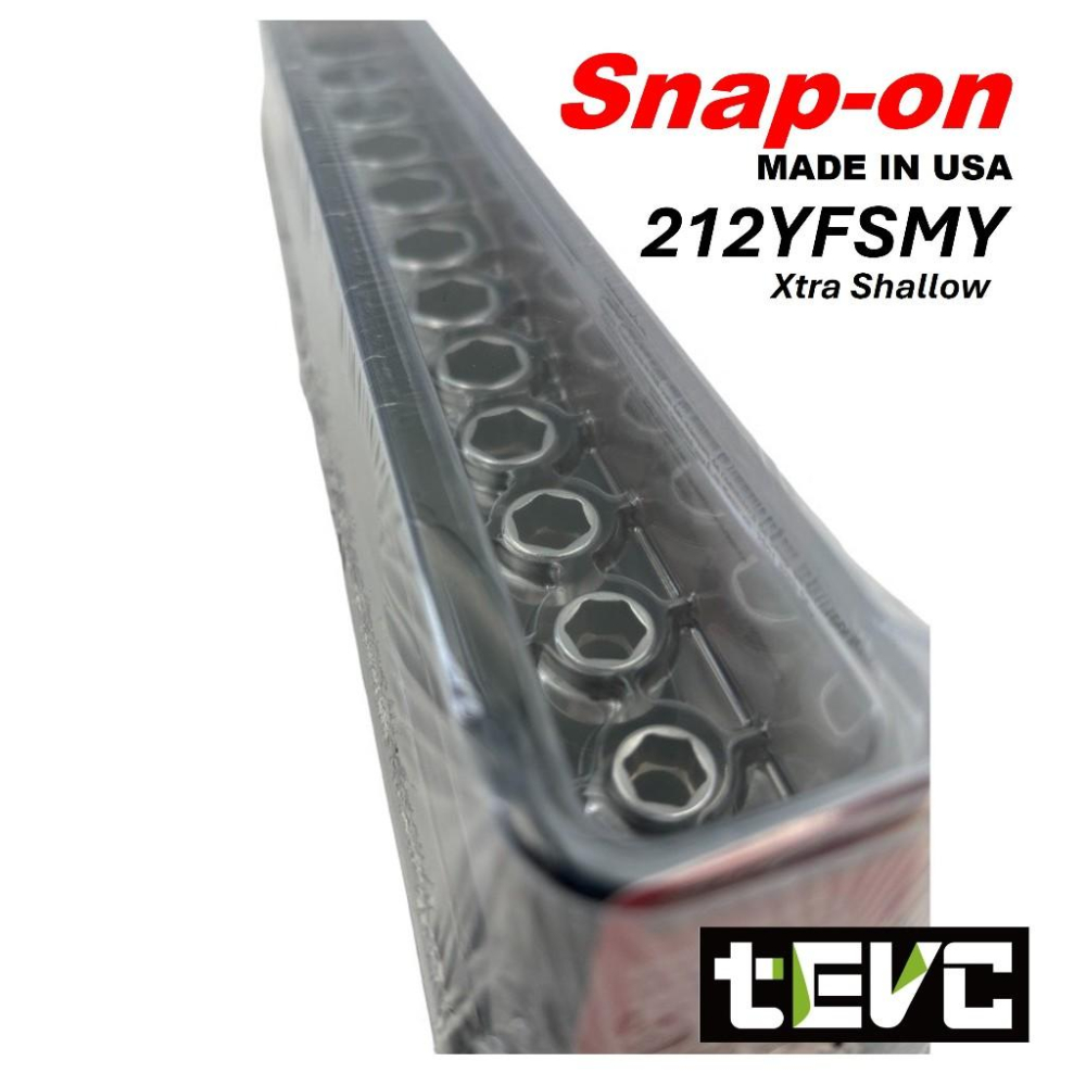 《tevc》美國 Snap-on 3分 六角 短套筒 212YFSMY 8-19mm Xtra Shallow 12件組-細節圖2