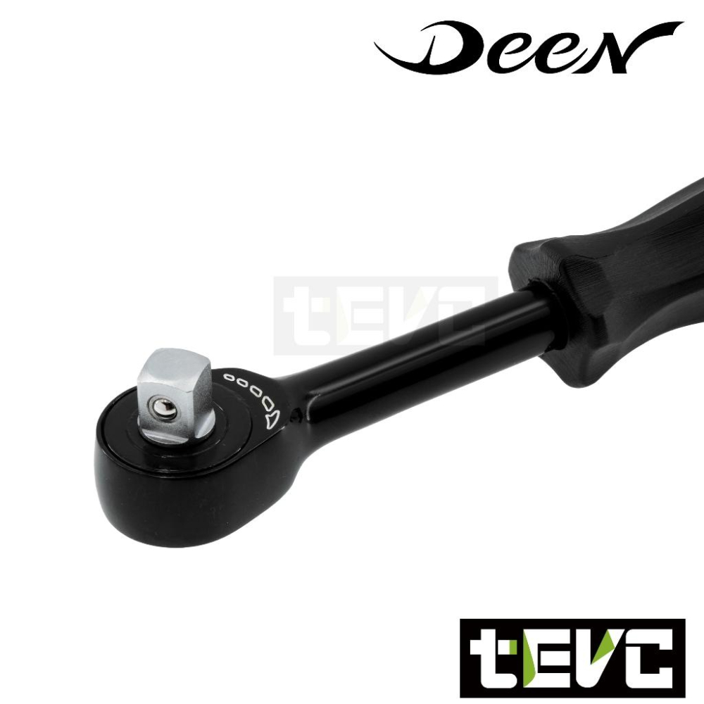 《tevc》日本超人氣 DEEN 快速 360度 旋轉棘輪扳手 狹窄空間 起子頭 兩分 三分 板手 DNR-60TWS-細節圖3