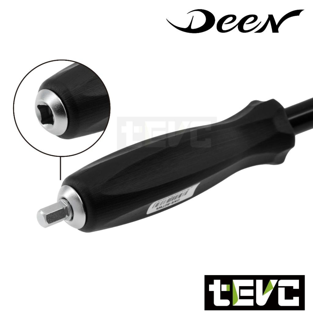 《tevc》日本超人氣 DEEN 快速 360度 旋轉棘輪扳手 狹窄空間 起子頭 兩分 三分 板手 DNR-60TWS-細節圖4