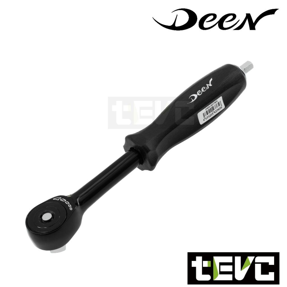 《tevc》日本超人氣 DEEN 快速 360度 旋轉棘輪扳手 狹窄空間 起子頭 兩分 三分 板手 DNR-60TWS-細節圖5