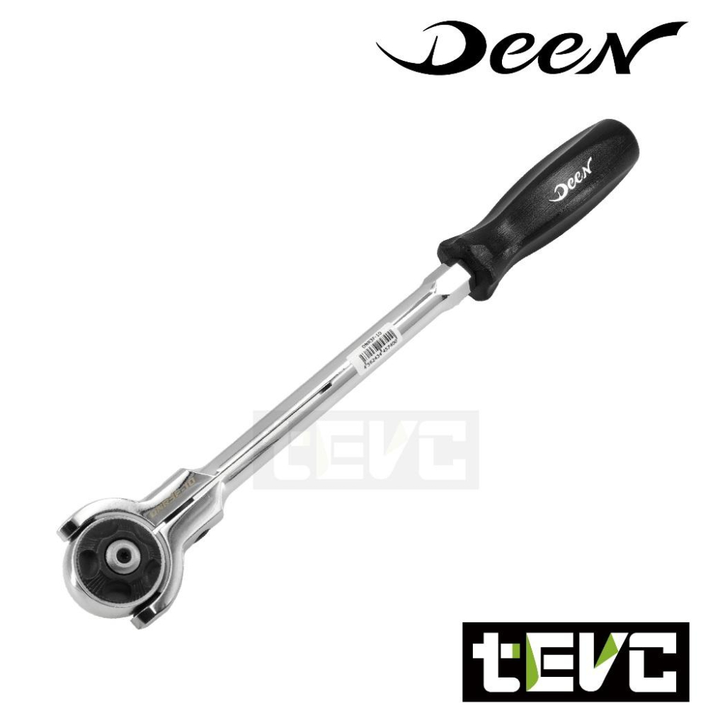 《tevc》DEEN 3/8＂ 三分 100齒 強力型 搖頭 棘輪扳手 25周年限定款 萬向 汽車維修 機車維修 防油滑-細節圖8
