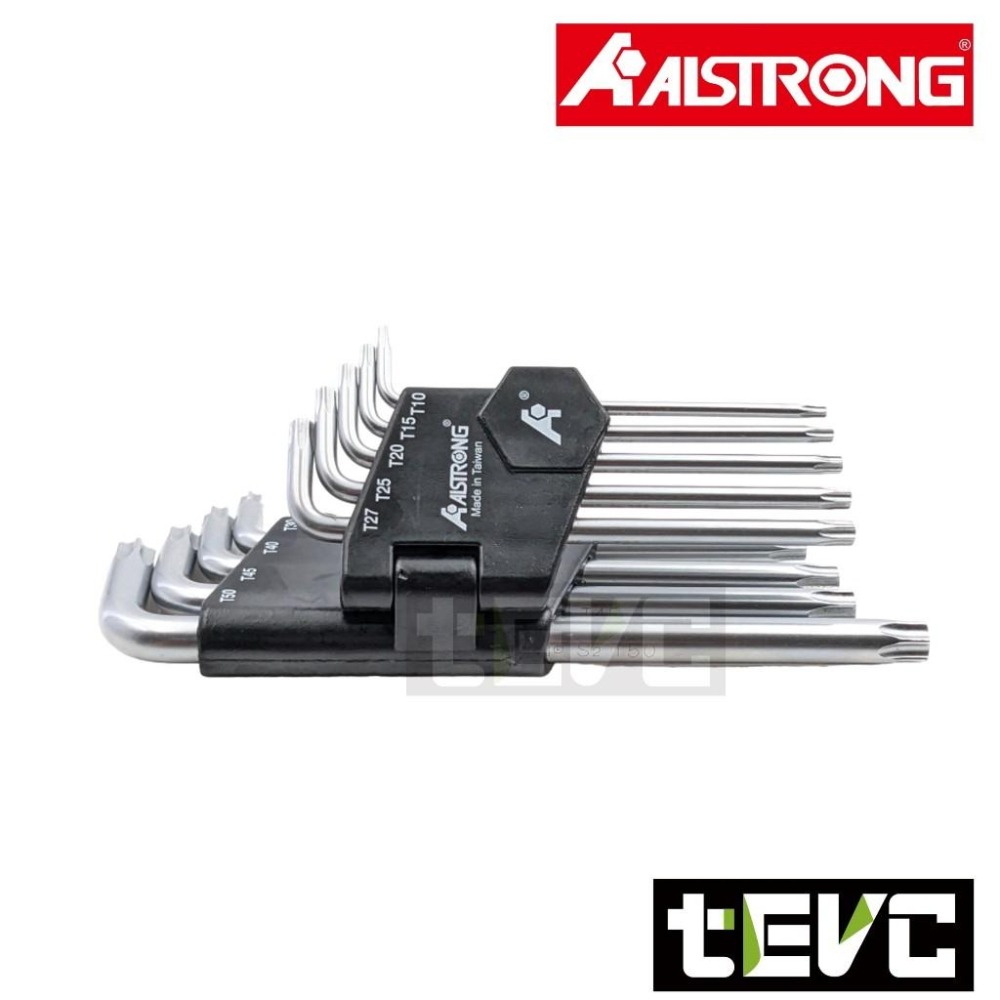 《tevc》發票 台灣 ALSTRONG CDT-09L S-2 星型 中空 長型 六角 板手組 九支組 星型中空 板手-細節圖3