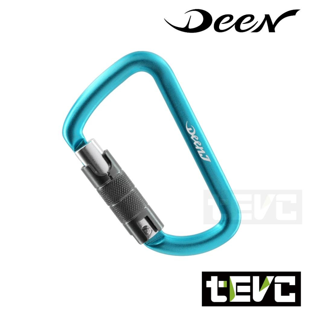 《tevc》DEEN J 耐重400KG 旋轉上鎖 安全扣環 D型扣環 黑 藍 橘三色 DNJC-細節圖4