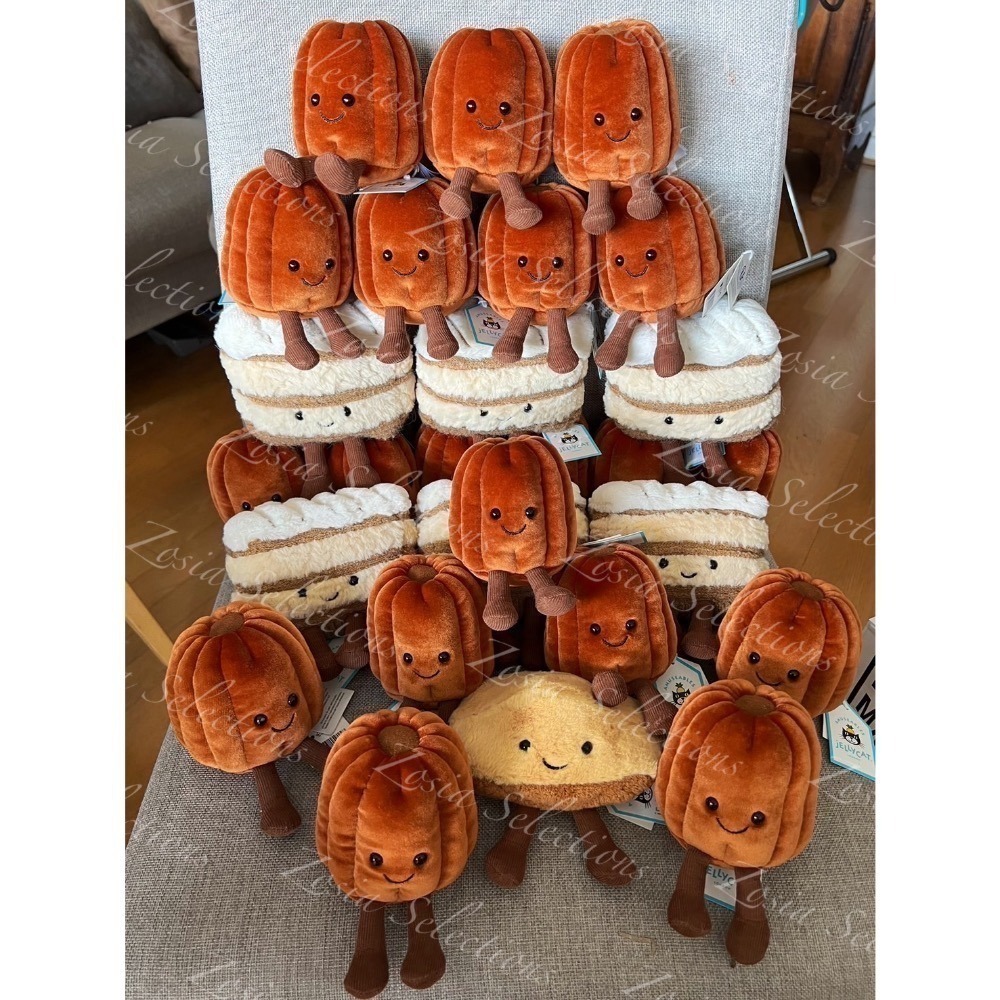 🇫🇷 Jellycat 法國限定&特色甜點可麗露 心型蝴蝶酥 瑪德蓮 法式甜點 草莓塔 跑咖娃娃-細節圖3