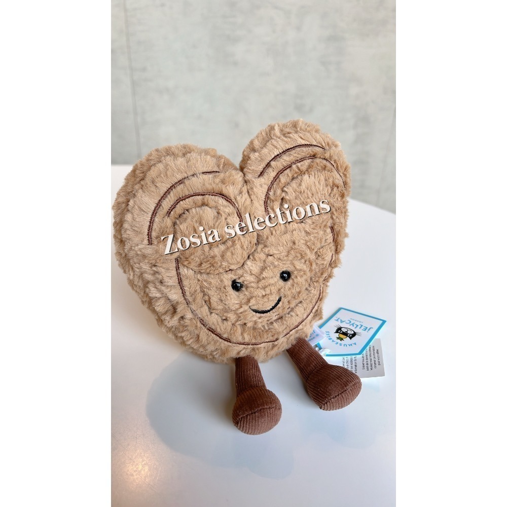 🇫🇷 Jellycat 法國限定&特色甜點可麗露 心型蝴蝶酥 瑪德蓮 法式甜點 草莓塔 跑咖娃娃-規格圖6