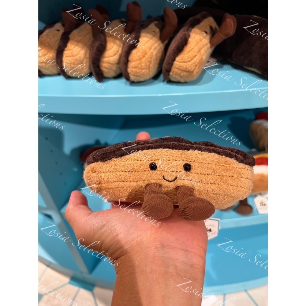 🇫🇷 Jellycat 法國限定&特色甜點可麗露 心型蝴蝶酥 瑪德蓮 法式甜點 草莓塔 跑咖娃娃-規格圖6