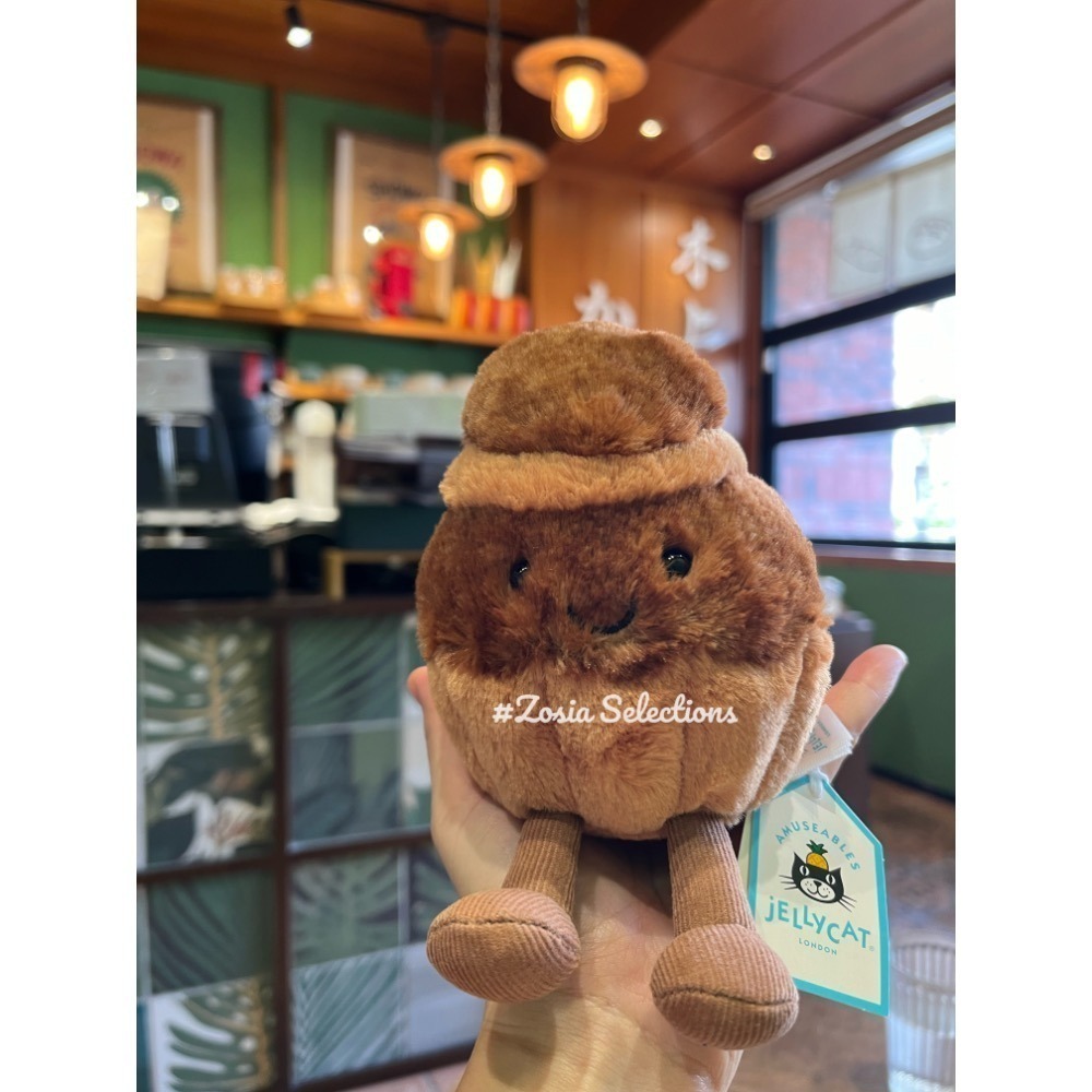 🇫🇷 Jellycat 法國限定&特色甜點可麗露 心型蝴蝶酥 瑪德蓮 法式甜點 草莓塔 跑咖娃娃-規格圖6