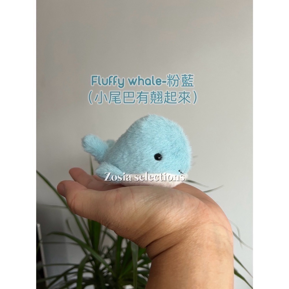 🇫🇷法國直送 Jellycat Fluffy whale/ Wavelly whale小鯨魚 海洋生物 娃娃玩偶-細節圖4