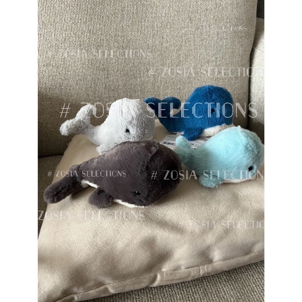 🇫🇷法國直送 Jellycat Fluffy whale/ Wavelly whale小鯨魚 海洋生物 娃娃玩偶-細節圖6