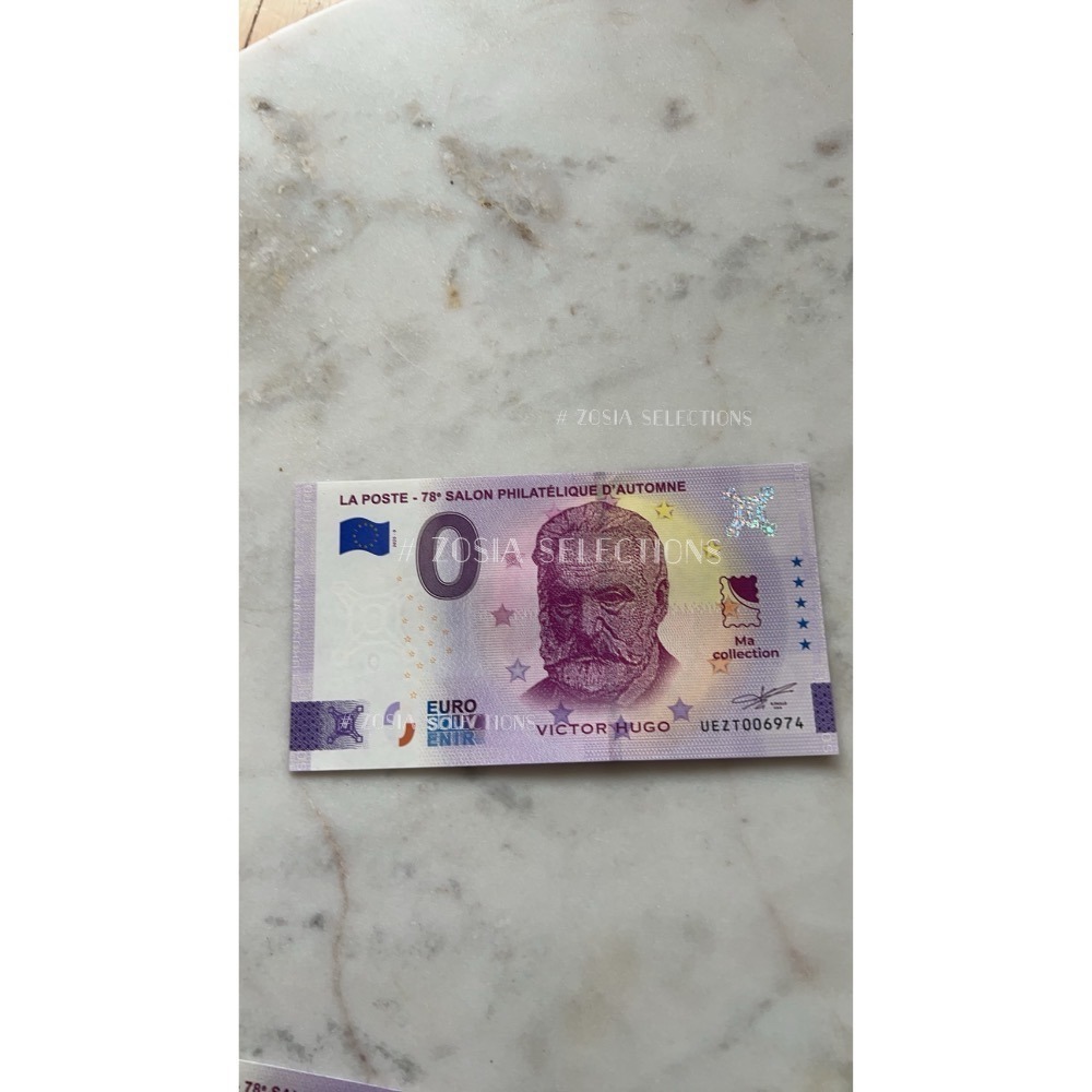 🇫🇷法國春季沙龍郵票展限定_ 雨果紀念鈔 雨果收藏紀念品 (雨果代表著作: 悲慘世界、鐘樓怪人)-規格圖6