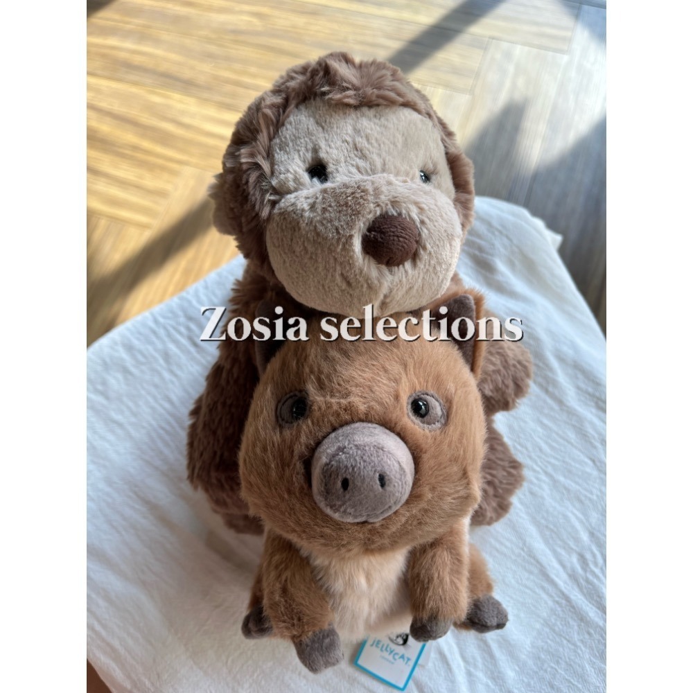 🇫🇷法國直送 Jellycat Smudge Monkey 趴趴猴 淘氣猴子 猴子玩偶 填充玩具-細節圖6