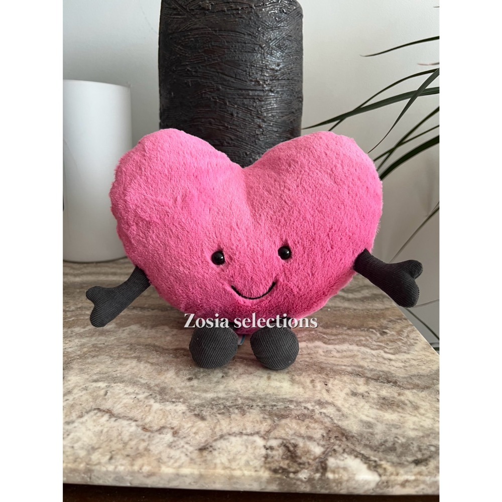 🇫🇷法國直送 Jellycat 愛心Amuseables Red/Pink Heart 退休款 心型娃娃 娃娃玩偶-細節圖3