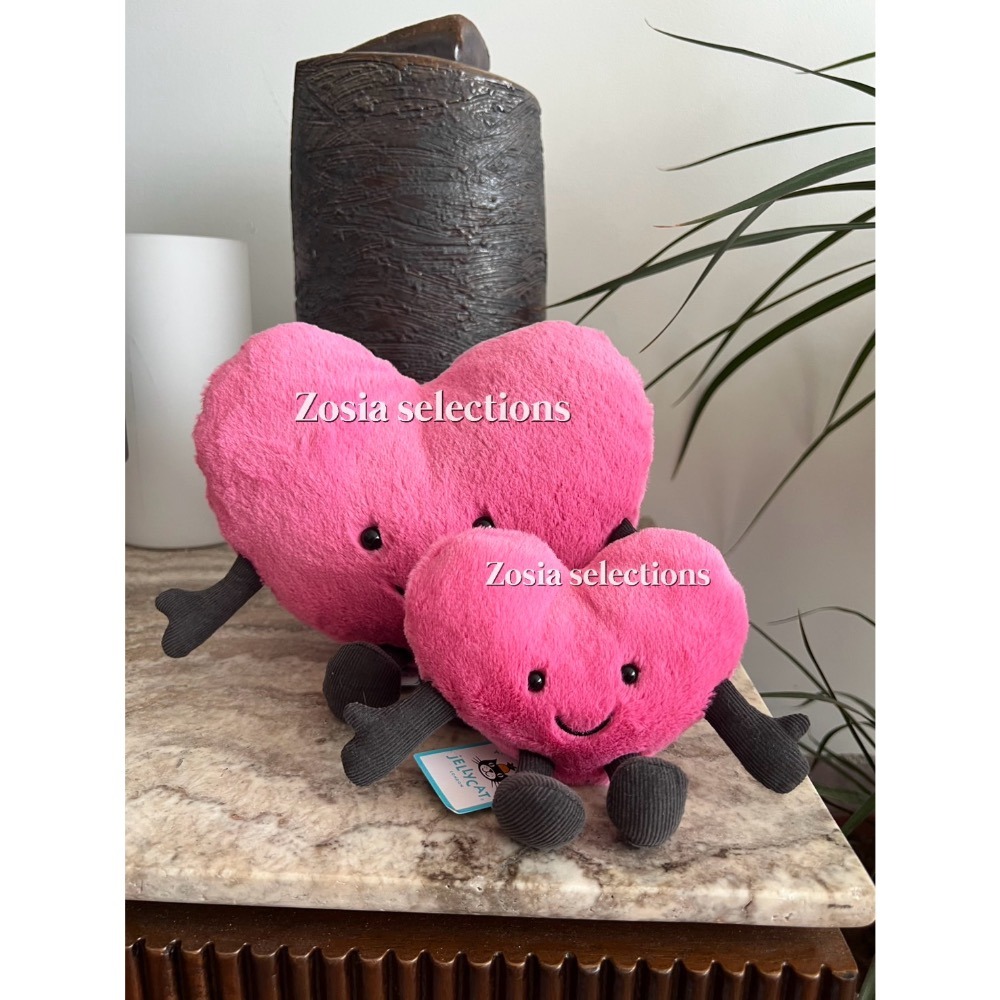 🇫🇷法國直送 Jellycat 愛心Amuseables Red/Pink Heart 退休款 心型娃娃 娃娃玩偶-細節圖4