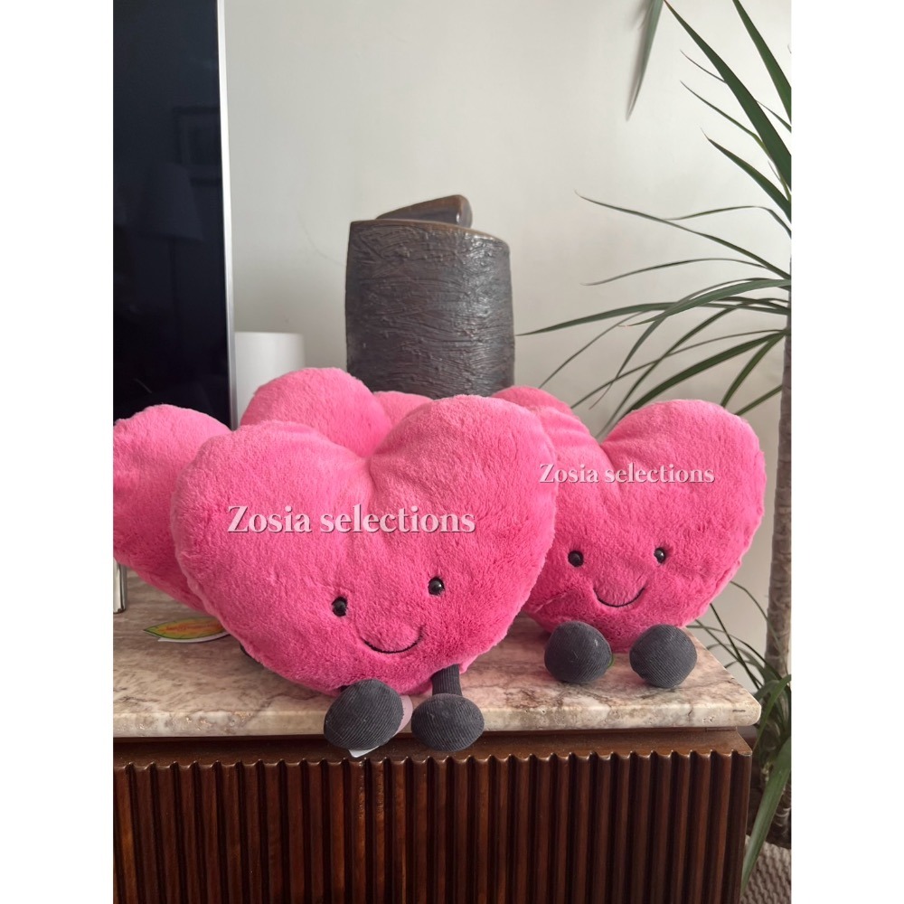 🇫🇷法國直送 Jellycat 愛心Amuseables Red/Pink Heart 退休款 心型娃娃 娃娃玩偶-細節圖5