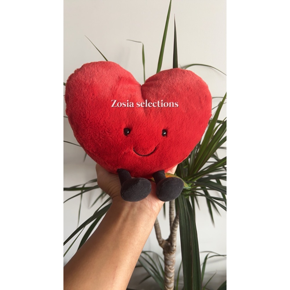 🇫🇷法國直送 Jellycat 愛心Amuseables Red/Pink Heart 退休款 心型娃娃 娃娃玩偶-細節圖7