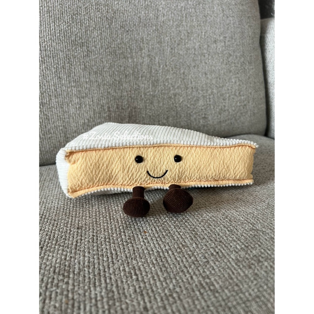 🇫🇷法國直送 Jellycat  Amuseables Brie 布里起司 Cheese 起司娃娃玩偶-規格圖3