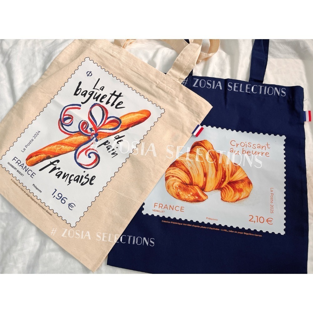 🇫🇷法國郵政_法棍帆布包 可頌帆布包 經典帆布包 法國製  肩背包 手提帆布袋 法國製帆布包 法國郵政紀念品-細節圖6