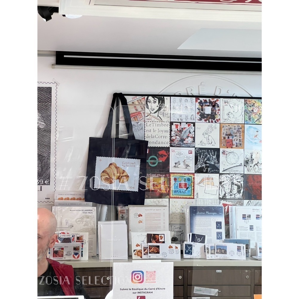 🇫🇷法國郵政_法棍帆布包 可頌帆布包 經典帆布包 法國製  肩背包 手提帆布袋 法國製帆布包 法國郵政紀念品-細節圖7