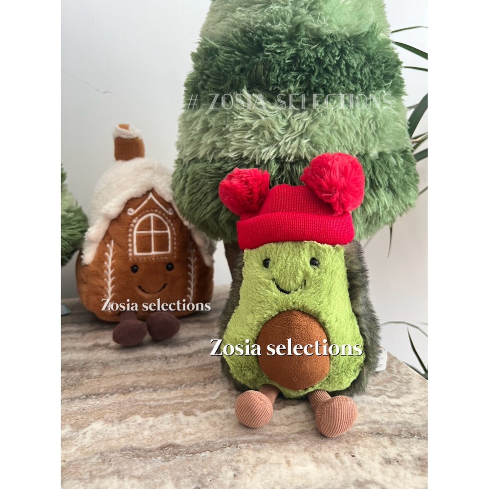 🇫🇷法國直送 Jellycat  Amuseables Bobble Avocado 毛帽酪梨 娃娃 退休款 絕版-細節圖4