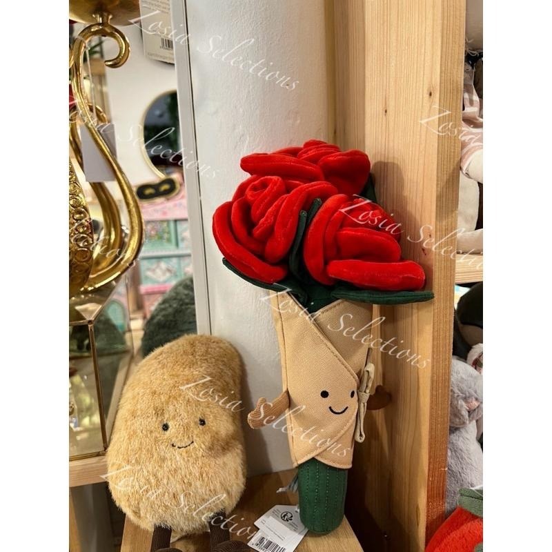 🇫🇷法國直送 Jellycat Amuseables Rose 玫瑰花 情人節禮物 娃娃 告白禮物 求婚禮物-細節圖2