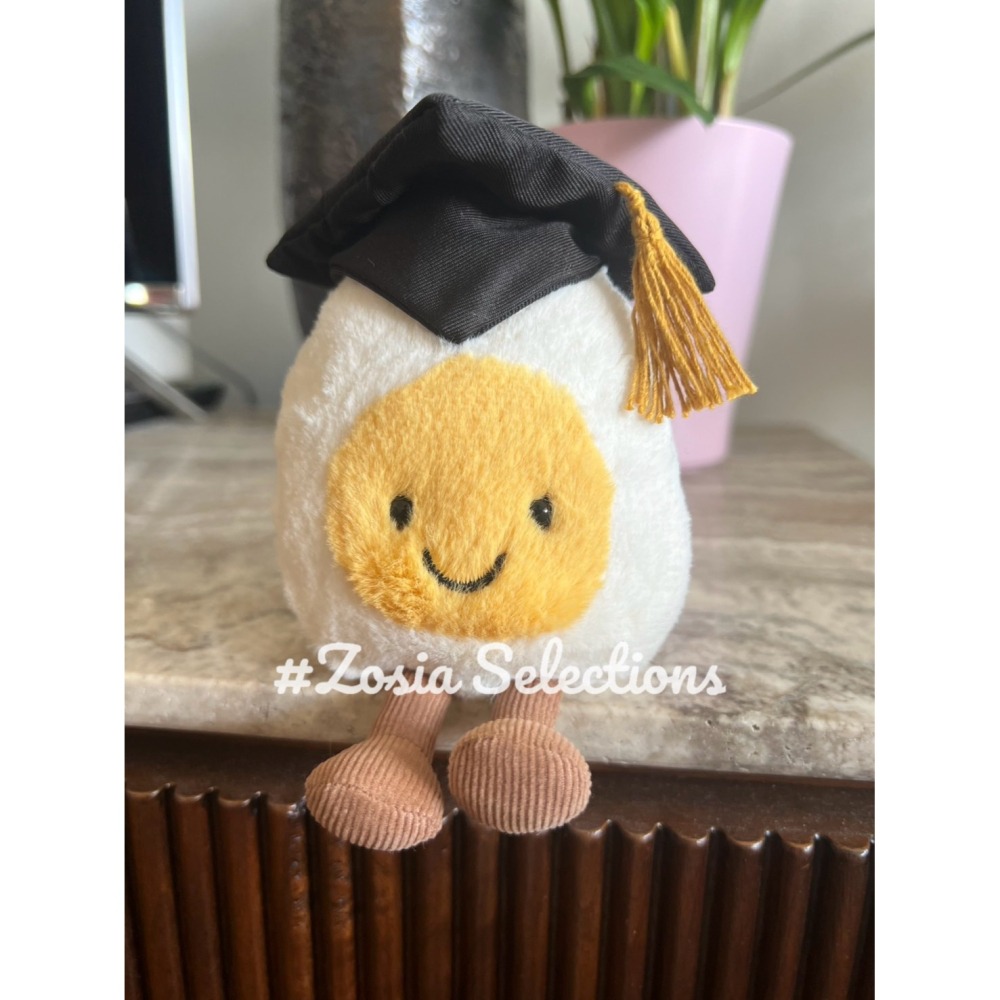🇫🇷法國直送 Jellycat 畢業帽水煮蛋娃娃 Amuseables Boiled Egg Graduation-細節圖2
