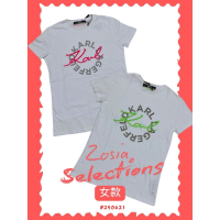 🇫🇷法國直送 Karl出清 女款 短袖上衣 立體亮色書寫字母T恤卡爾Karl 老佛爺 250621