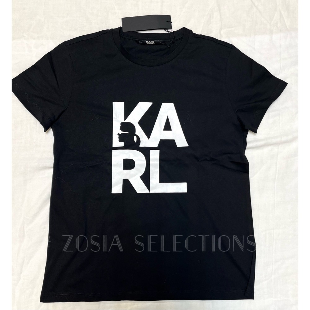🇫🇷法國直送 Karl出清 女款 字母&卡爾側臉 短袖上衣 卡爾T恤卡爾Karl 老佛爺 250621-細節圖2