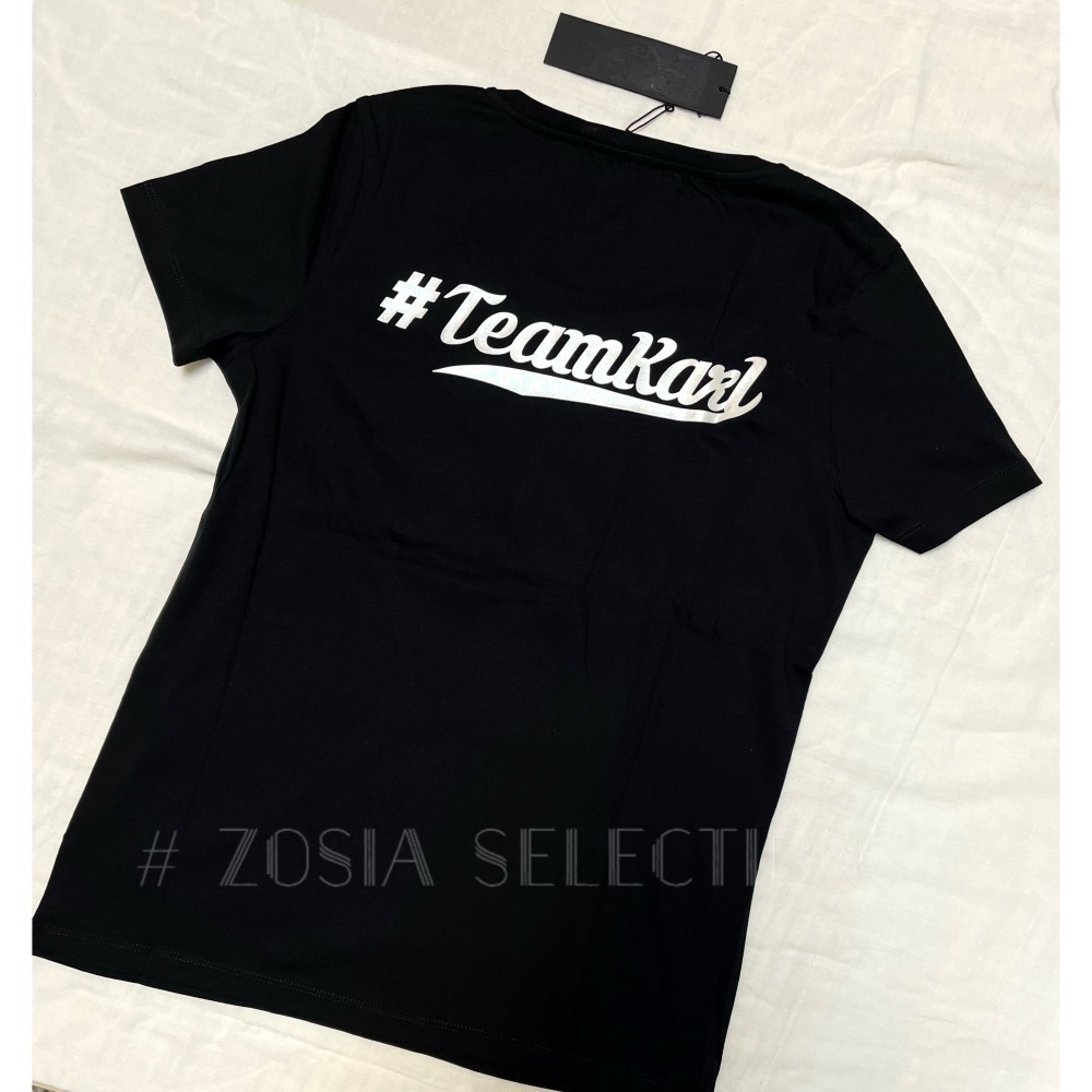 🇫🇷法國直送 Karl出清 女款 短袖上衣 #珠光圖案 T恤 卡爾Karl 老佛爺 250621-細節圖6