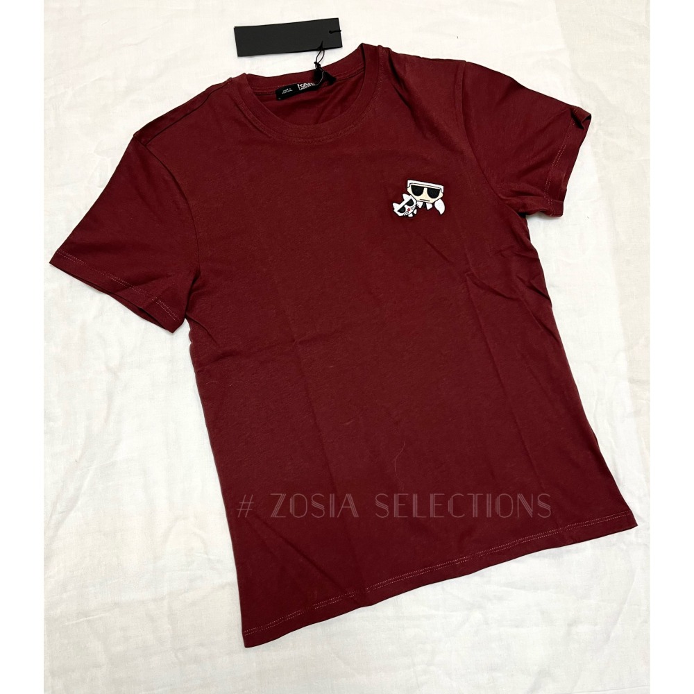 🇫🇷法國直送 Karl出清 女款 老佛爺&貓咪布標 短袖上衣 T恤 卡爾Karl 250621-細節圖2