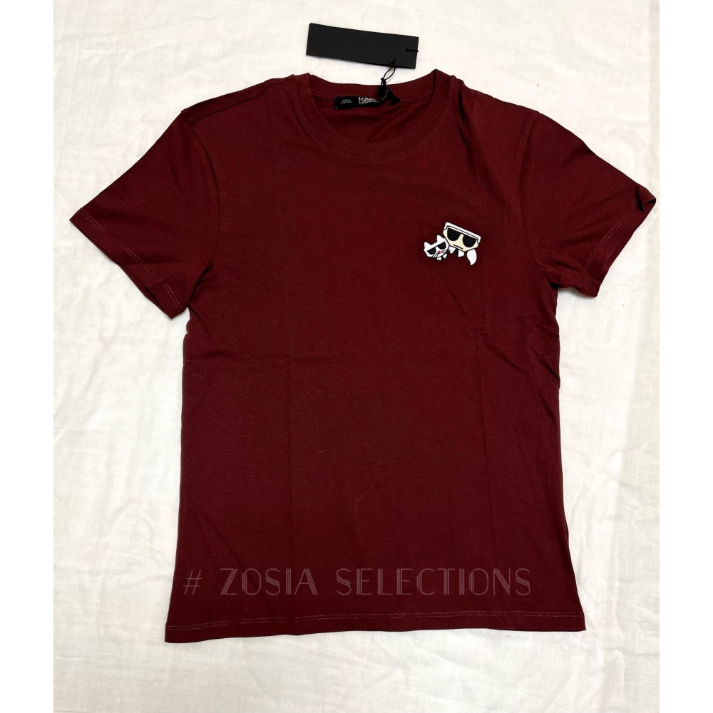 🇫🇷法國直送 Karl出清 女款 老佛爺&貓咪布標 短袖上衣 T恤 卡爾Karl 250621-細節圖3