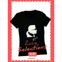 🇫🇷法國直送 Karl出清 女款 卡爾側臉 短袖上衣 T恤 卡爾Karl 老佛爺 250621