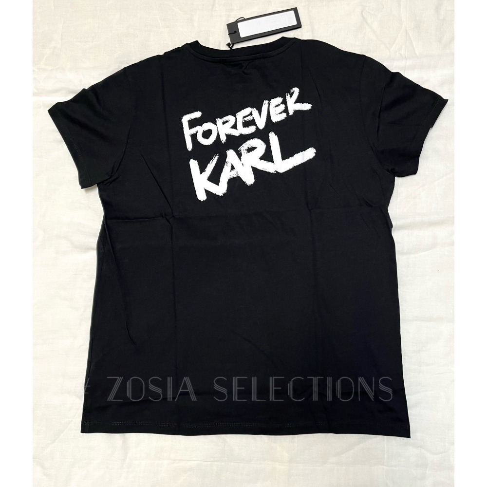🇫🇷法國- Karl正品出清 女款短袖上衣 愛心字母T恤 歐洲精品品牌 卡爾 老佛爺 250621-細節圖4