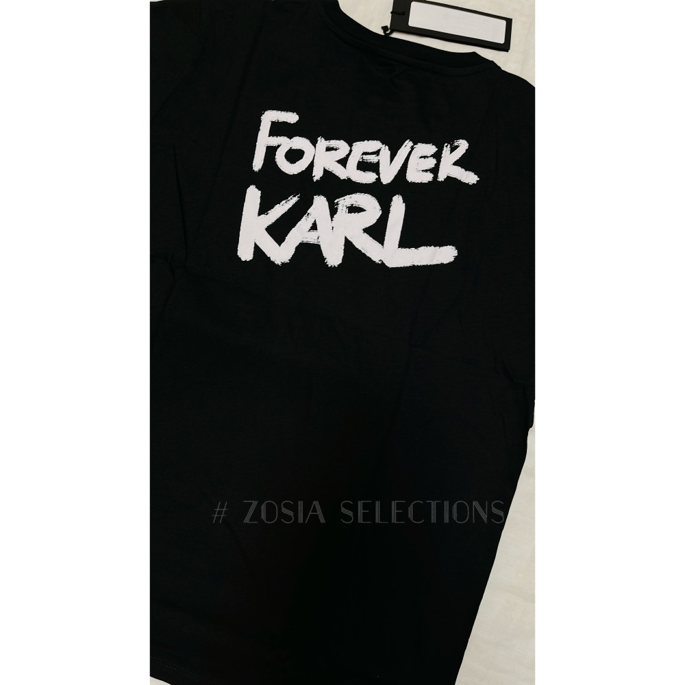 🇫🇷法國- Karl正品出清 女款短袖上衣 愛心字母T恤 歐洲精品品牌 卡爾 老佛爺 250621-細節圖5