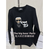 🇫🇷法國- Karl Lagerfeld卡爾  正品出清 女款長袖毛巾底上衣T恤  卡爾與貓咪 260110-1