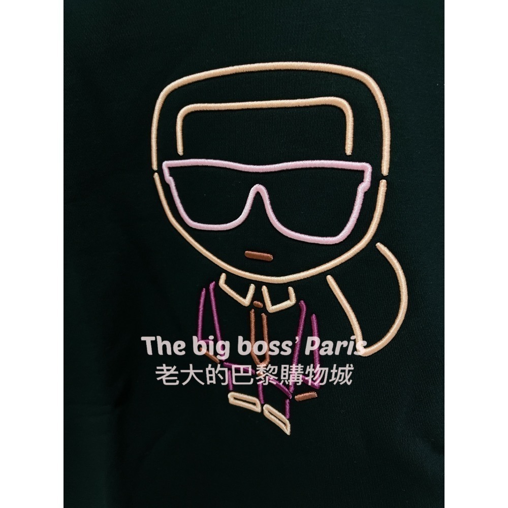 🇫🇷法國- Karl卡爾  正品出清 卡爾輪廓 女款長袖上衣 歐洲精品品牌 卡爾 老佛爺-261110-1-細節圖2