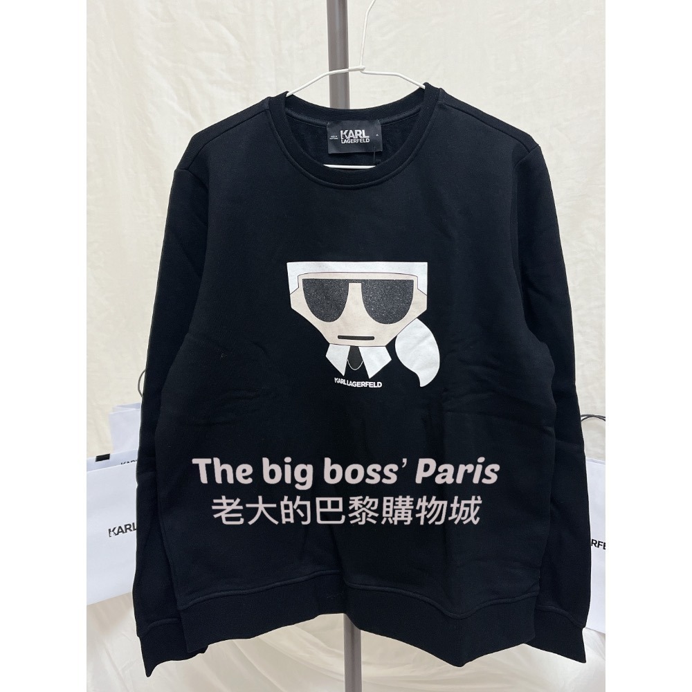 🇫🇷法國- Karl卡爾  正品出清 卡爾大頭 女款長袖刷毛上衣 歐洲精品品牌 260110-2-細節圖2