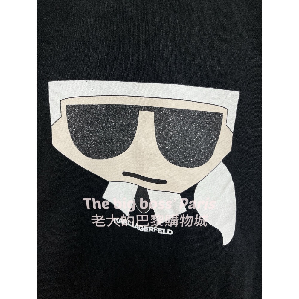 🇫🇷法國- Karl卡爾  正品出清 卡爾大頭 女款長袖刷毛上衣 歐洲精品品牌 260110-2-細節圖3