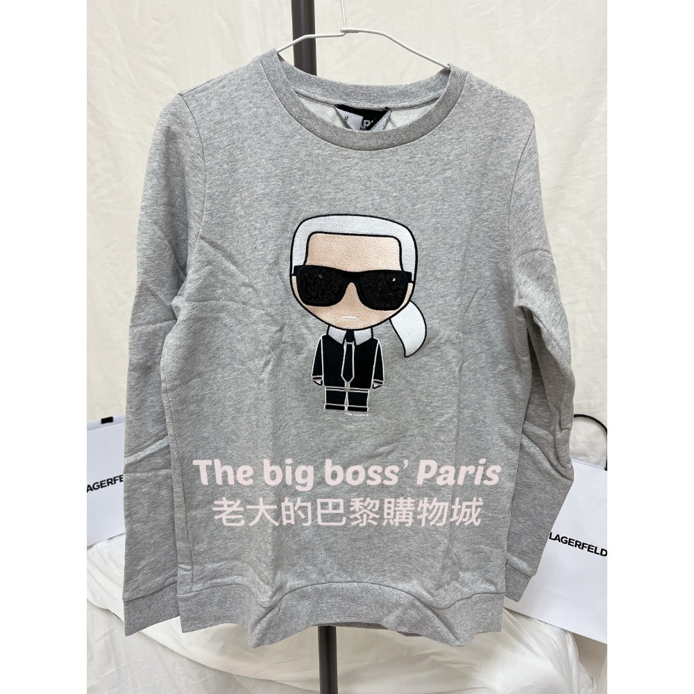 🇫🇷法國- Karl 卡爾  正品出清 三色 黑色亮片墨鏡 女款長袖刷毛上衣 老佛爺 260110-1-規格圖10