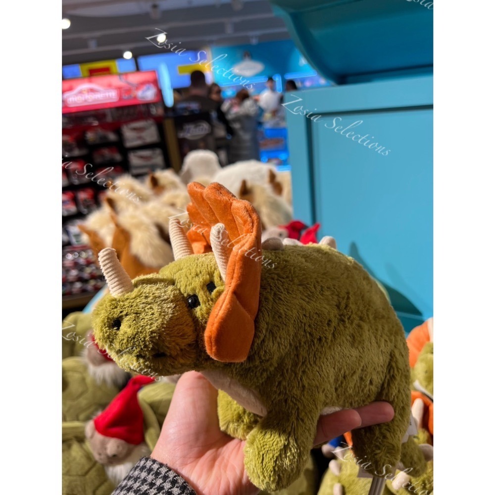 🇫🇷法國直送 Jellycat Archie Dinosaur 阿奇三角龍  退休款 娃娃玩偶-細節圖4