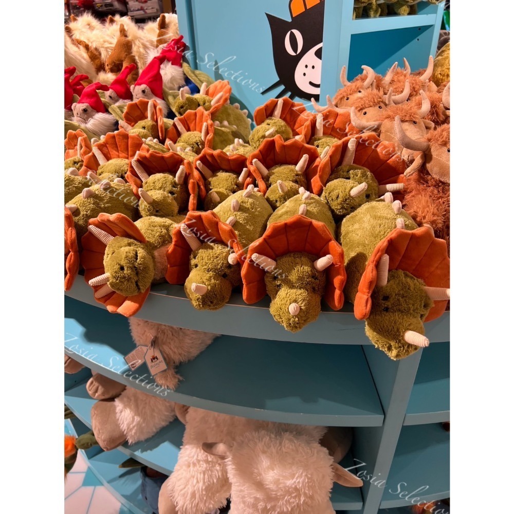 🇫🇷法國直送 Jellycat Archie Dinosaur 阿奇三角龍  退休款 娃娃玩偶-細節圖5